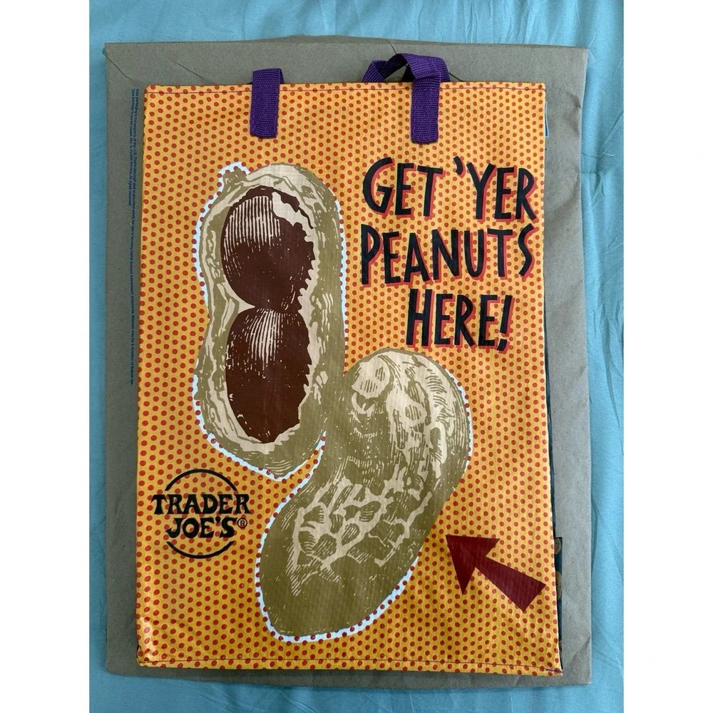 Trader Joe's Peanut Reusable‎ Tote Bag George Washington Carver (2025)